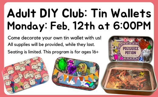 Adult DIY Tin Wallets