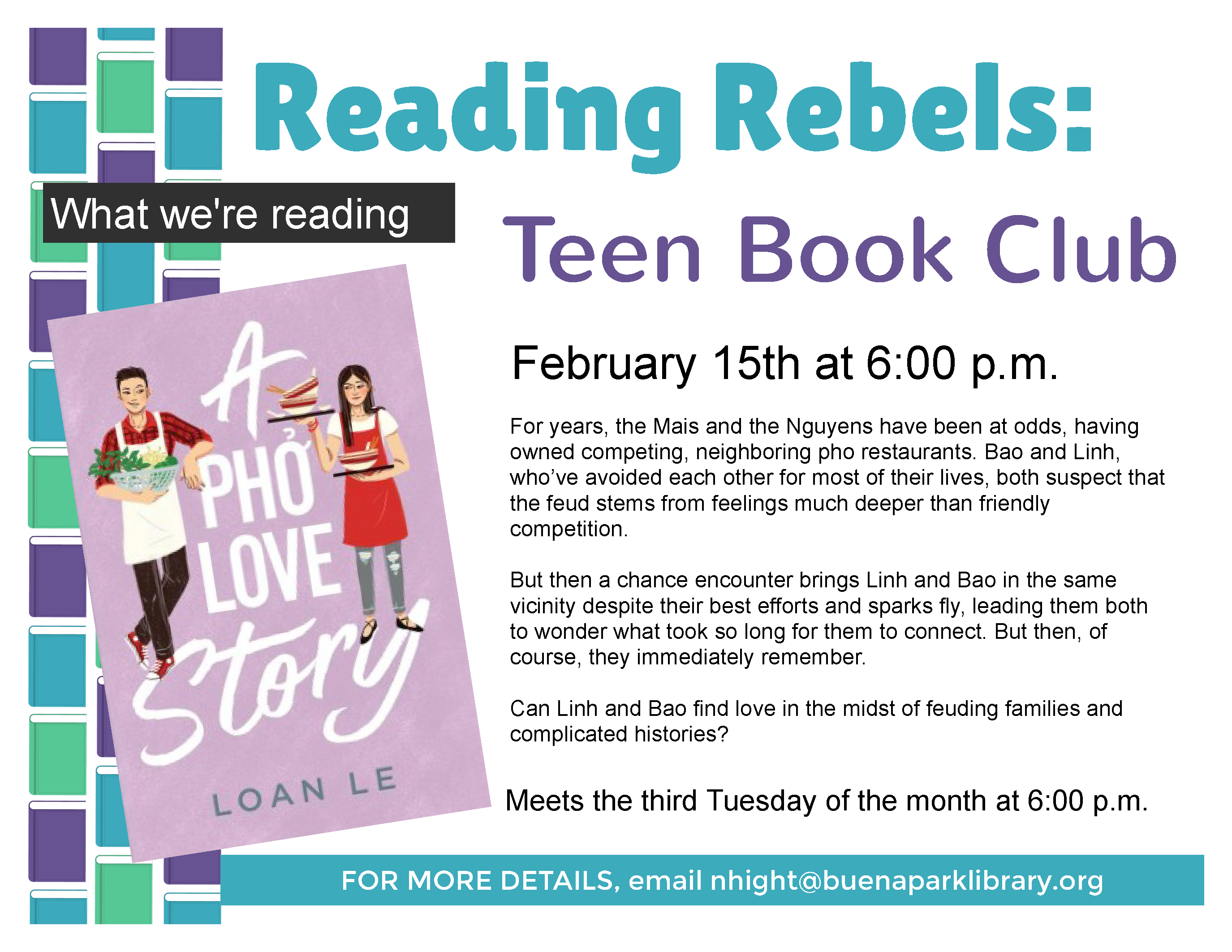 Reading Rebels Book Club February Pick